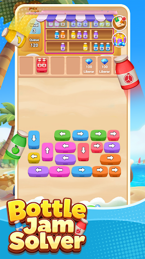 A Bottle Jam Solver obstacle puzzle